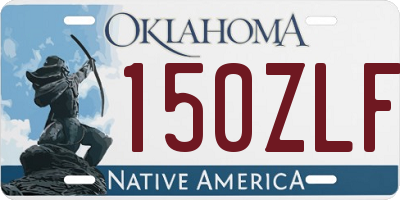 OK license plate 150ZLF