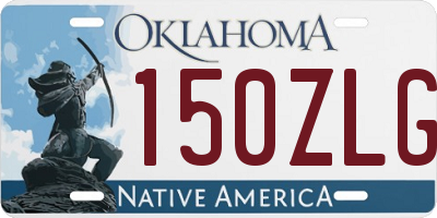 OK license plate 150ZLG