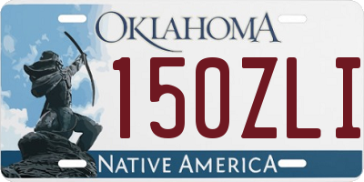 OK license plate 150ZLI