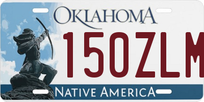 OK license plate 150ZLM