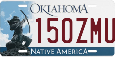 OK license plate 150ZMU