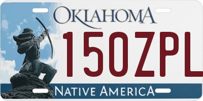 OK license plate 150ZPL