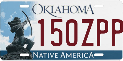 OK license plate 150ZPP