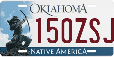 OK license plate 150ZSJ