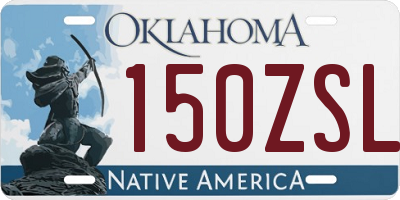 OK license plate 150ZSL