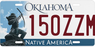 OK license plate 150ZZM