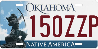 OK license plate 150ZZP