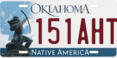 OK license plate 151AHT