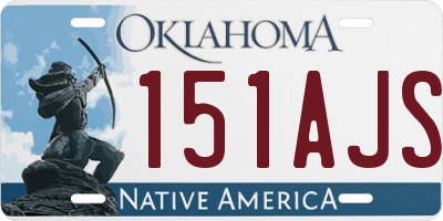 OK license plate 151AJS
