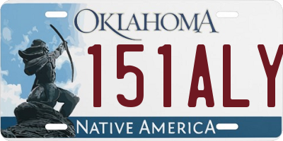 OK license plate 151ALY