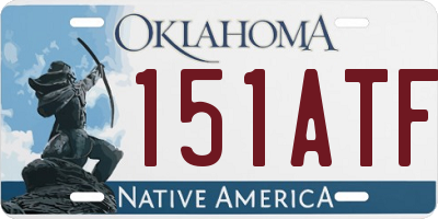 OK license plate 151ATF