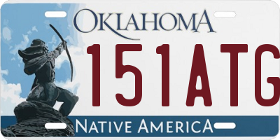 OK license plate 151ATG
