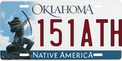 OK license plate 151ATH