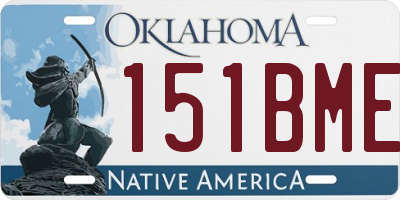 OK license plate 151BME