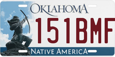 OK license plate 151BMF
