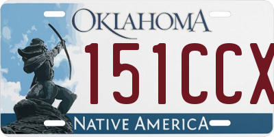 OK license plate 151CCX