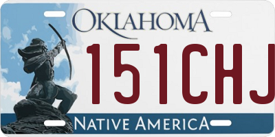 OK license plate 151CHJ