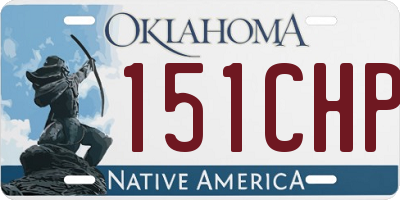 OK license plate 151CHP
