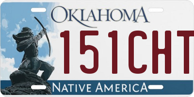 OK license plate 151CHT