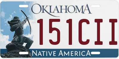 OK license plate 151CII