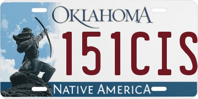 OK license plate 151CIS
