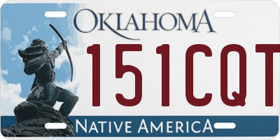 OK license plate 151CQT