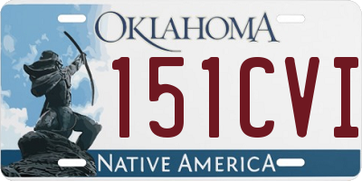 OK license plate 151CVI