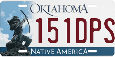 OK license plate 151DPS