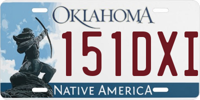 OK license plate 151DXI