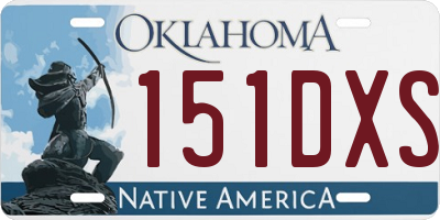 OK license plate 151DXS