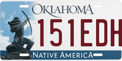 OK license plate 151EDH