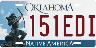 OK license plate 151EDI