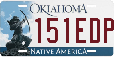 OK license plate 151EDP