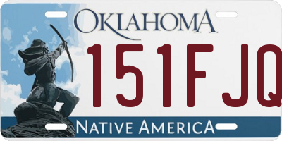 OK license plate 151FJQ