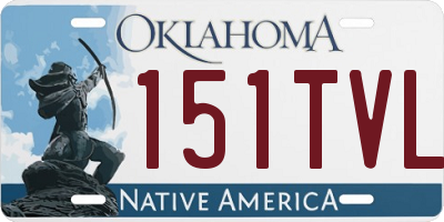 OK license plate 151TVL