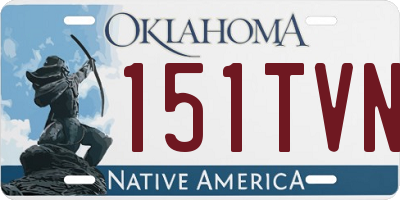 OK license plate 151TVN