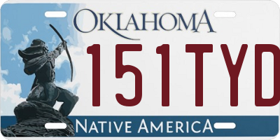 OK license plate 151TYD