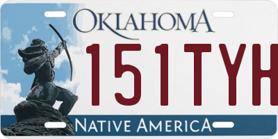 OK license plate 151TYH