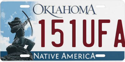 OK license plate 151UFA