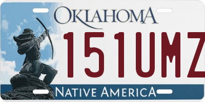 OK license plate 151UMZ