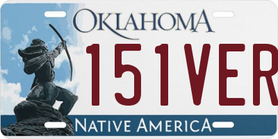 OK license plate 151VER