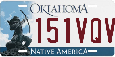 OK license plate 151VQV
