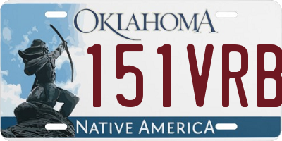OK license plate 151VRB