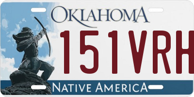 OK license plate 151VRH