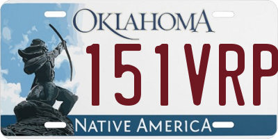 OK license plate 151VRP