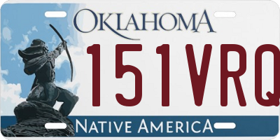 OK license plate 151VRQ