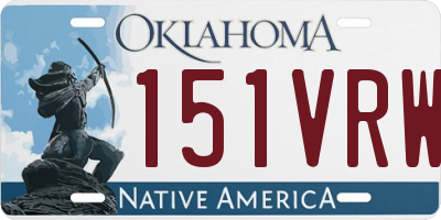 OK license plate 151VRW
