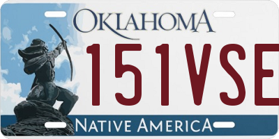 OK license plate 151VSE