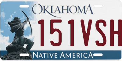 OK license plate 151VSH