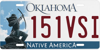OK license plate 151VSI